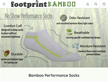 Tablet Screenshot of footprintbamboo.com